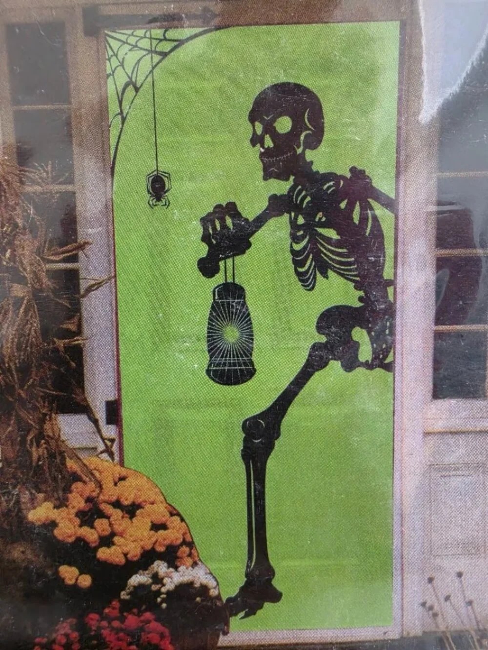 Happy Halloween Skeleton Door Cover Decor. Size 30